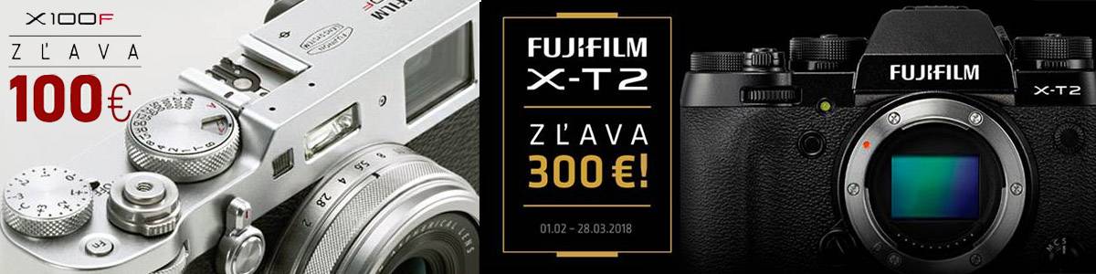 Zľavy na Fujifilm X-T2: 300€ / X100F: 100€ Zľavy na Fujifilm X-T2: 300€ / X100F: 100€