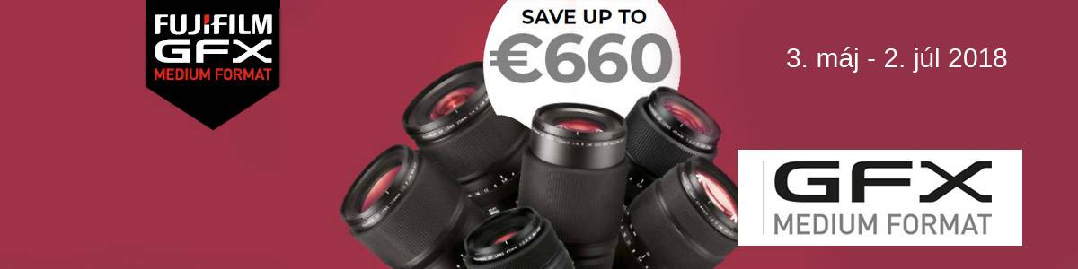 Fujifilm GFX Cashback - leto 2018